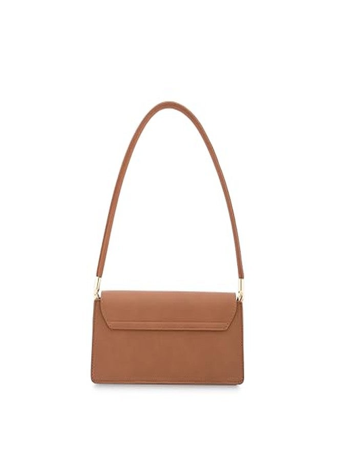 Fastrack Structured Shoulder Bag for Women | Faux Leather Handbag with Flap Closure & Spacious Main Compartment | Stylish Purse for Office & Daily Use - Image 3